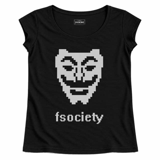 Mr. Robot 5 — Mujer recta, Negro