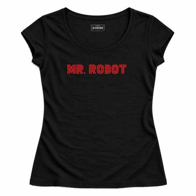Mr. Robot 1 — Mujer entallada, Negro