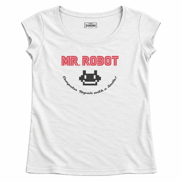 Mr. Robot 2 — Mujer recta, Blanco