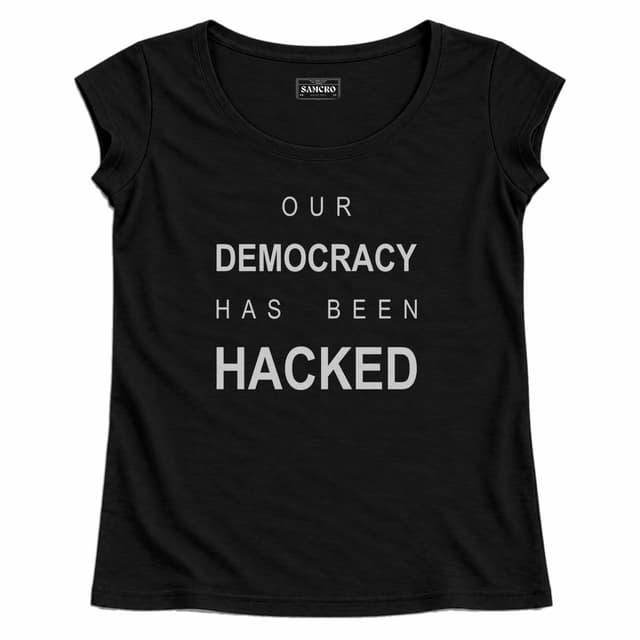 Mr. Robot 4 — Mujer recta, Negro