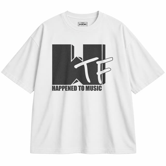 MTV 1 — Unisex oversize, Blanco