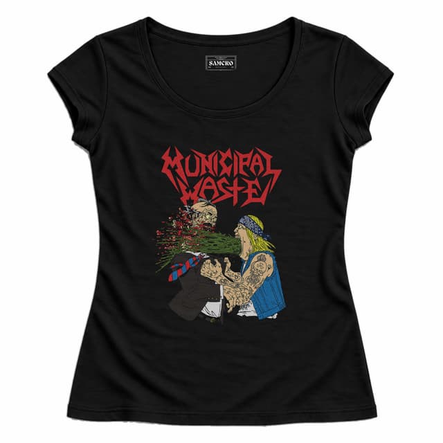 Municipal Waste 1 — Mujer entallada, Negro
