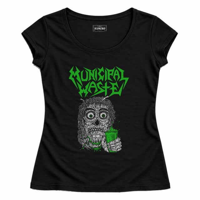 Municipal Waste - Beer Zombie — Mujer entallada, Negro