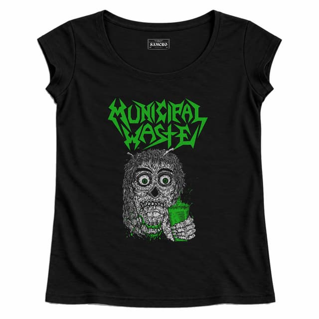 Municipal Waste - Beer Zombie — Mujer recta, Negro