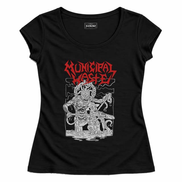 Municipal Waste - Cop Strangler — Mujer entallada, Negro