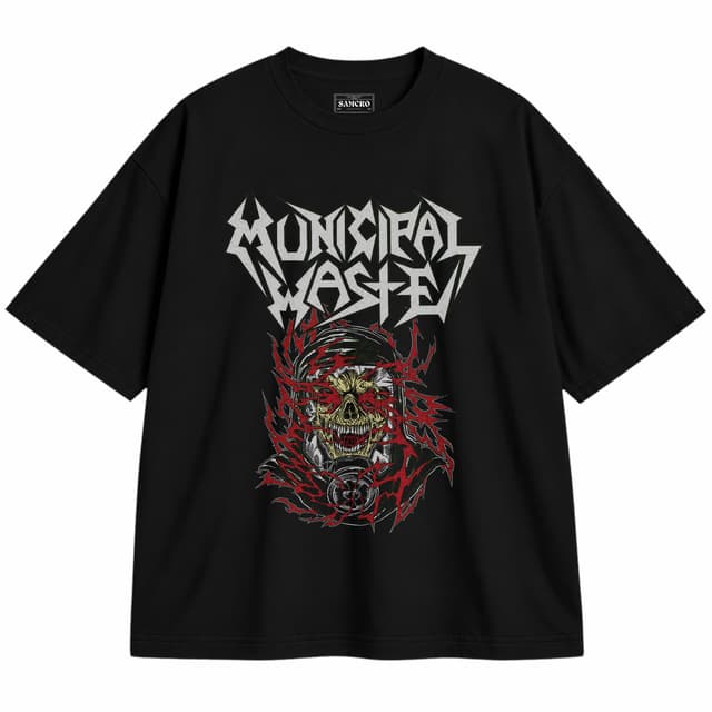 Municipal Waste - Fuck You Up — Unisex oversize, Negro