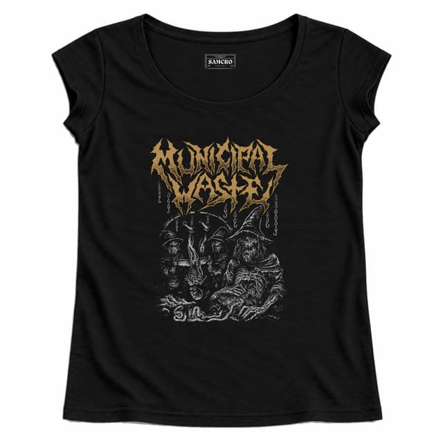 Municipal Waste - Magician Corpse — Mujer recta, Negro