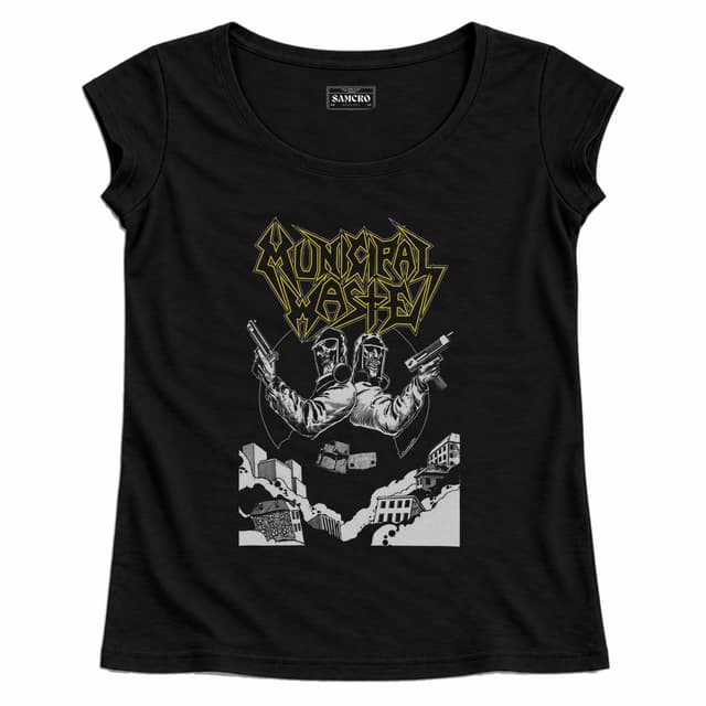Municipal Waste - Toxic Twins — Mujer recta, Negro