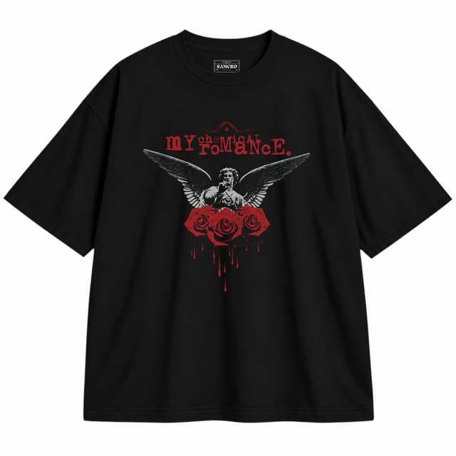 My Chemical Romance - Angel Rosas — Unisex oversize, Negro