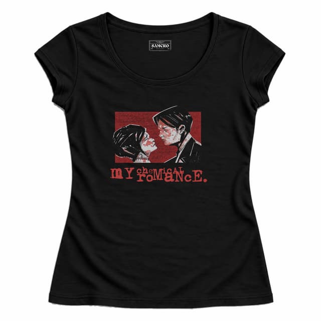 My Chemical Romance - Three Cheers Amantes — Mujer entallada, Negro