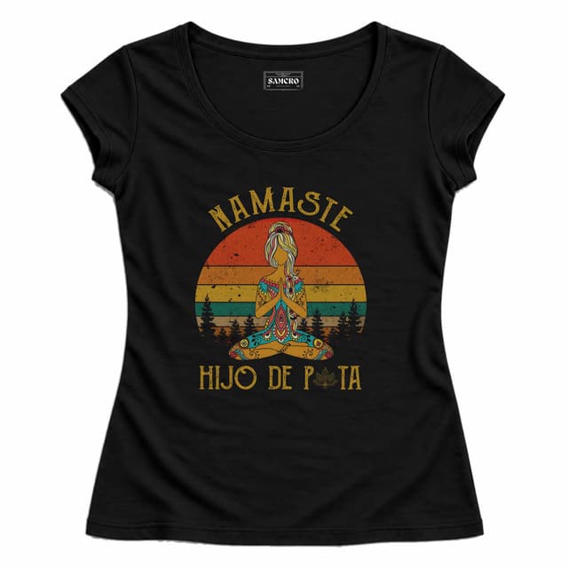 Namaste — Mujer entallada, Negro