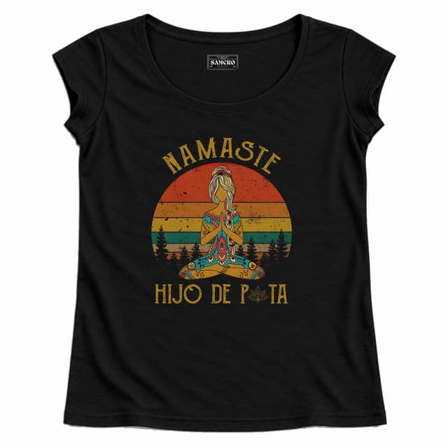 Namaste — Mujer recta, Negro
