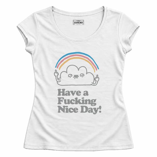 Nice Day — Mujer entallada, Blanco