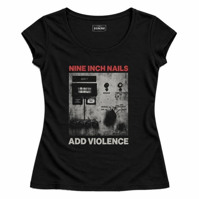 Nine Inch Nails - Add Violence — Mujer entallada, Negro