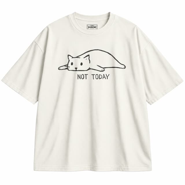 Not Today — Unisex oversize, Crema