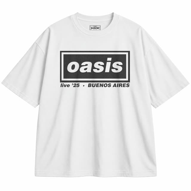 Oasis 15 — Unisex oversize, Blanco