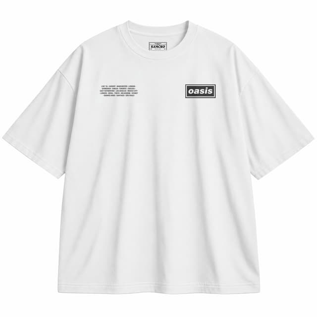 Oasis 9 — Unisex oversize, Blanco