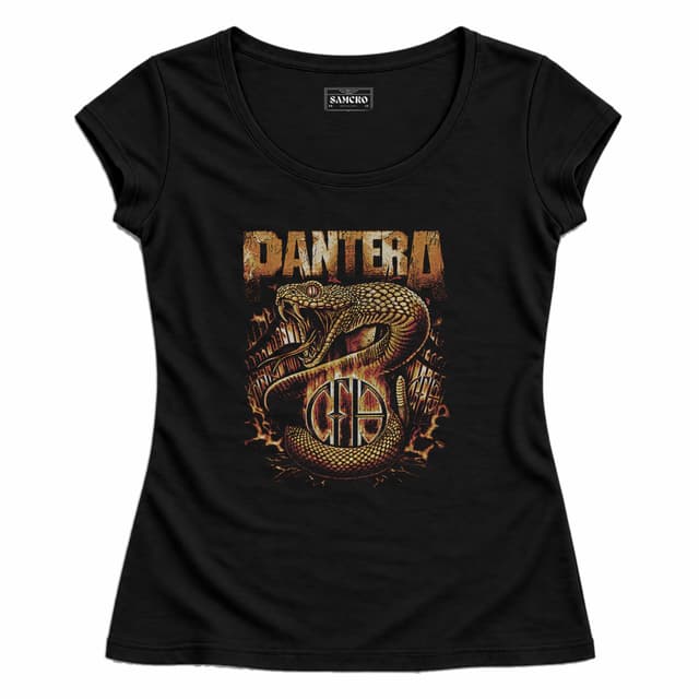 Pantera - Cfh Cobra Flames — Mujer entallada, Negro