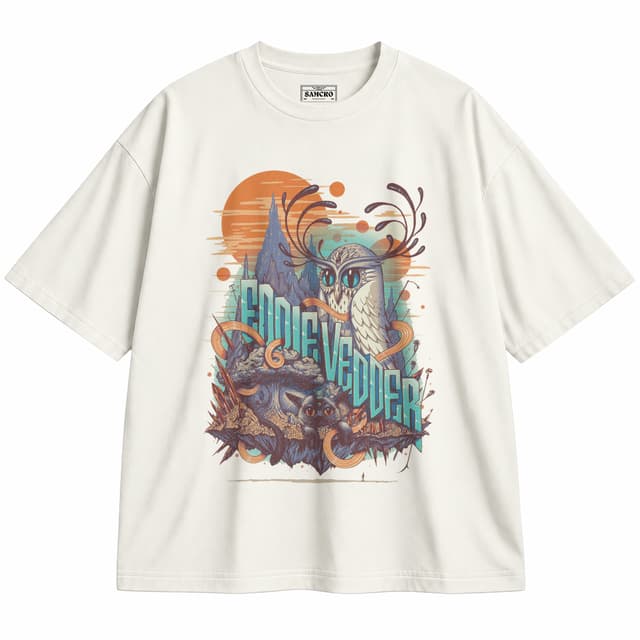 Pearl Jam 17 — Unisex oversize, Crema