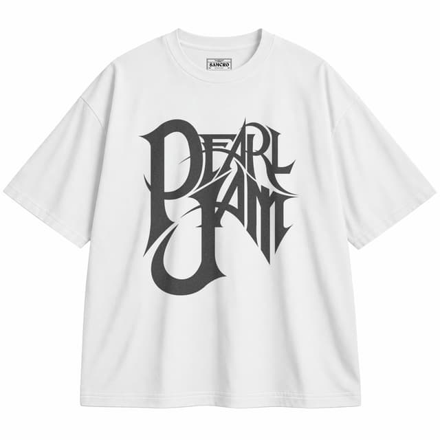 Pearl Jam 7 — Unisex oversize, Blanco