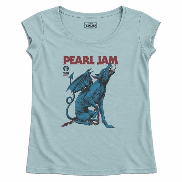 Pearl Jam - Chained Winged Hound Werchter 2018 — Mujer recta, Celeste