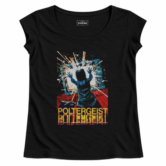 Poltergeist - Carol Anne Estatica TV — Mujer recta, Negro