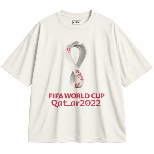 Qatar 2022 — Unisex oversize, Crema
