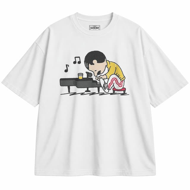 Queen 8 — Unisex oversize, Blanco