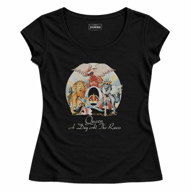 Queen - A Day at the Races — Mujer entallada, Negro