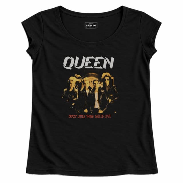 Queen - Crazy Little Thing — Mujer recta, Negro