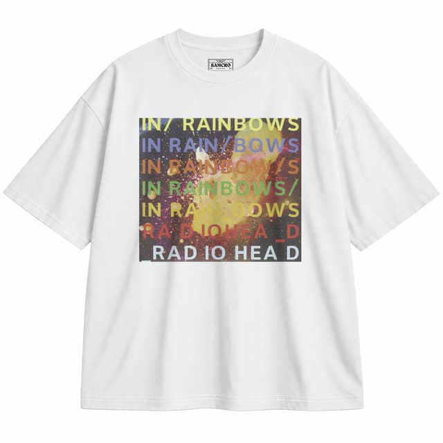 Radiohead 2 — Unisex oversize, Blanco
