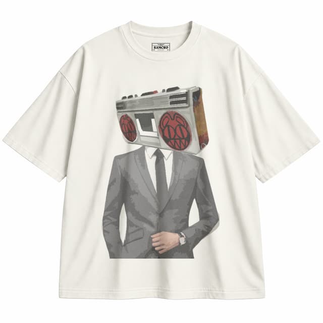 Radiohead 5 — Unisex oversize, Crema