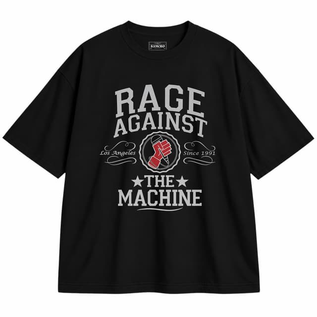 Rage Against the Machine 2 — Unisex oversize, Negro