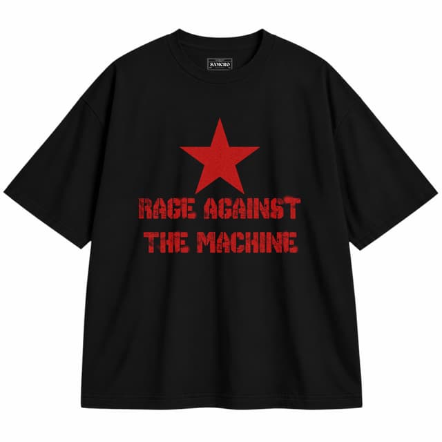 Rage Against the Machine 3 — Unisex oversize, Negro