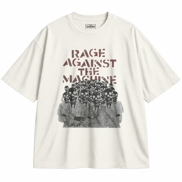Rage Against the Machine - Choir of Skulls — Unisex oversize, Crema