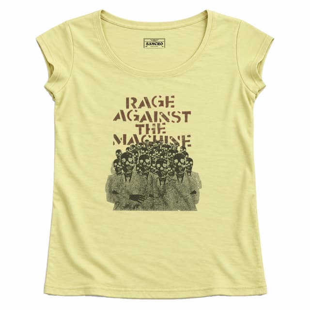Rage Against the Machine - Choir of Skulls — Mujer recta, Amarillo