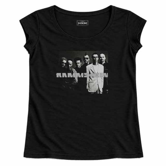 Rammstein - Foto Banda Traje Claro — Mujer recta, Negro