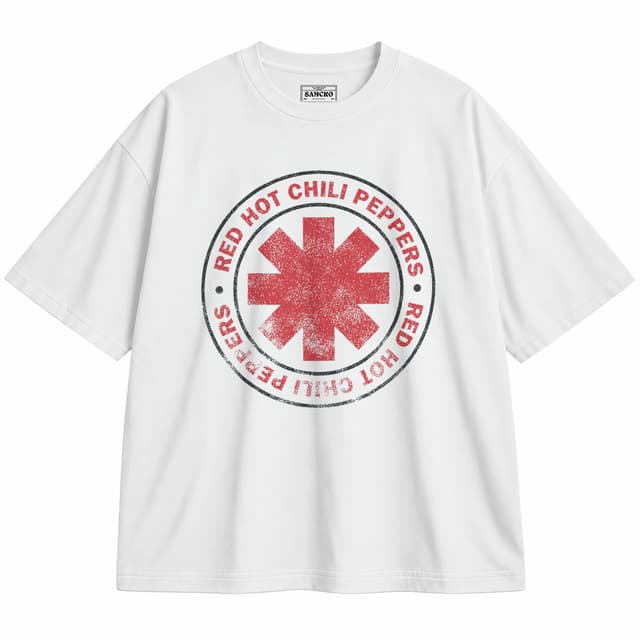 Red Hot Chili Peppers 11 — Unisex oversize, Blanco