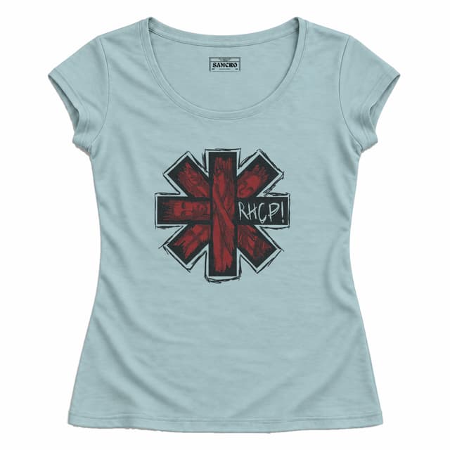 Red Hot Chili Peppers 1 — Mujer entallada, Celeste