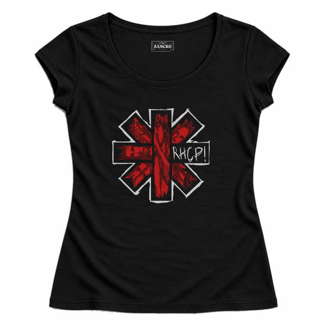 Red Hot Chili Peppers 1 — Mujer entallada, Negro