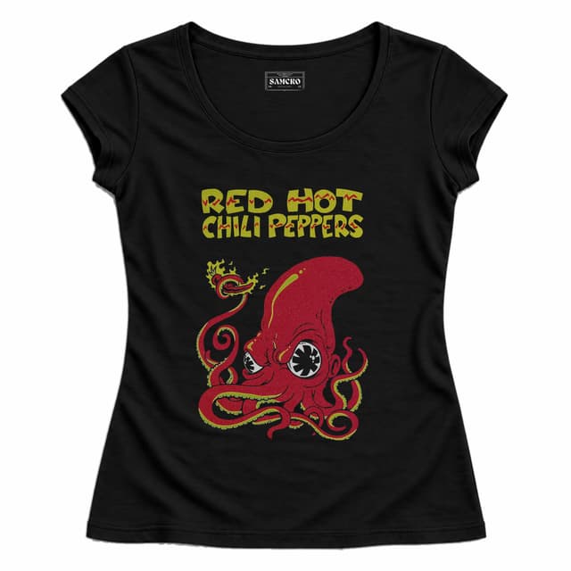 Red Hot Chili Peppers 13 — Mujer entallada, Negro