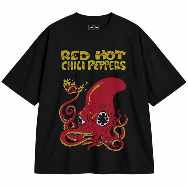 Red Hot Chili Peppers 13 — Unisex oversize, Negro
