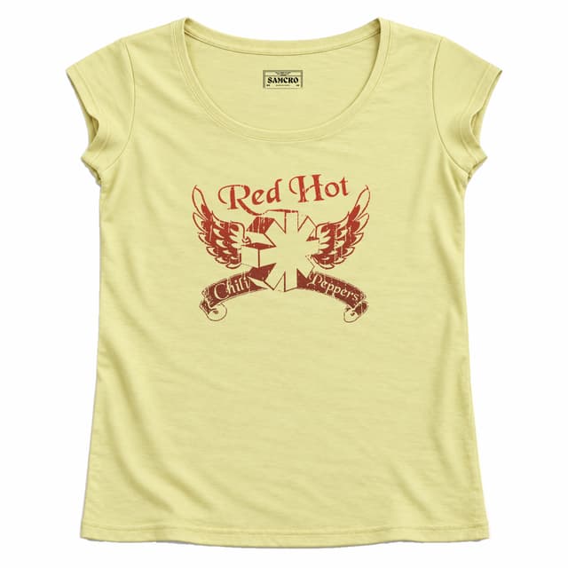 Red Hot Chili Peppers 17 — Mujer recta, Amarillo