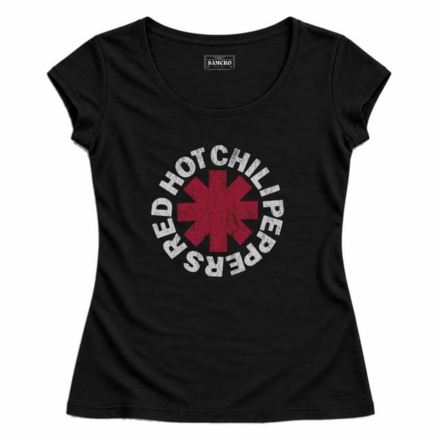 Red Hot Chili Peppers 19 — Mujer entallada, Negro