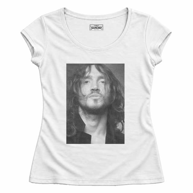 Red Hot Chili Peppers 20 — Mujer entallada, Blanco
