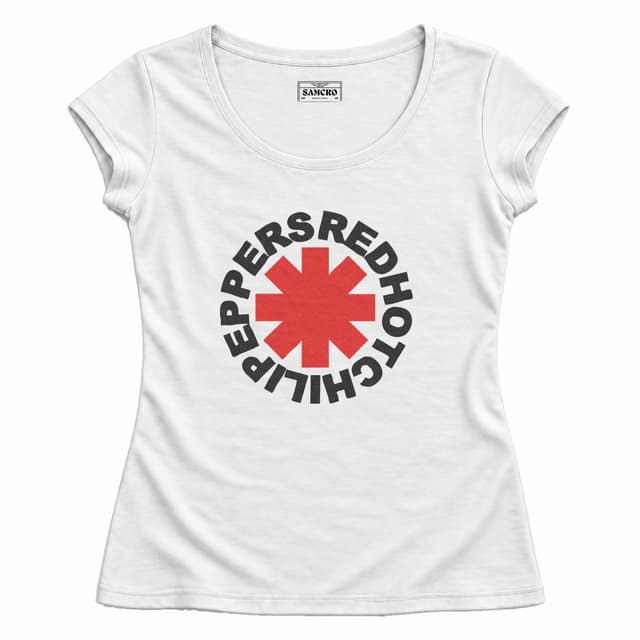 Red Hot Chili Peppers 2 — Mujer entallada, Blanco