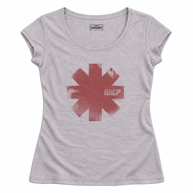 Red Hot Chili Peppers 8 — Mujer entallada, Gris