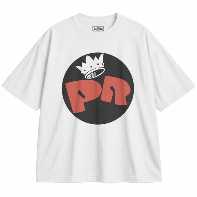 Redondos 1 — Unisex oversize, Blanco