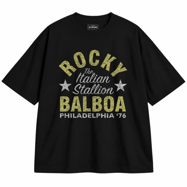 Rocky 17 — Unisex oversize, Negro