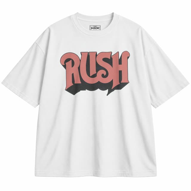 Rush 2 — Unisex oversize, Blanco